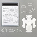 Metal Cutting Dies Stencils Stamps for DIY Car Album Paper Embossing (C)