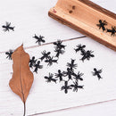50Pcs/Lot Halloween Plastic Black Ants Joking Toys Decoration Realistic Funny OZ