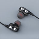 Metal  HEAVY DEEP BASS In-ear Earphones Headphones Metal Headsets Black 1