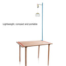 Telescopic Foldable Lamp Rod for Fishing Camping Light Holder Pole (Blue)