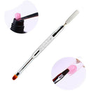 Major Dijit 12Pcs/Set Nail Art Set Poly Gel Finger Extension Clear Pink Jel