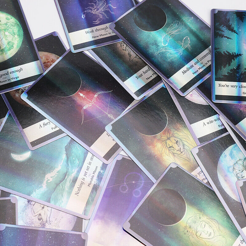 Lenormand Oracle Cards Moonology Deck Witch Mysterious Divination Lasers Car Ew