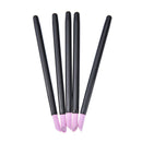 5pcs/lot nail art quartz scrubs stone cuticle remover stick pen polish black ME