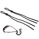 2 Pcs Black Neck Cord Lanyard Glasses Strap Holder Sunglasses Band for Sport