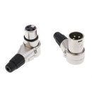 1 Paired Male And Female XLR Connectors Plug C13-C14 Bend Right