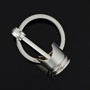 Creative Metal Piston Car Keychain Keyfob Engine Fob Key Chain Ring Keyring Gift