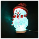 Mini Glowing Snowman with Multi LED Lights USB Powered Z8K6