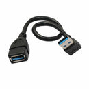 USB 3.0 Right Angle 270 degree Extension Cable Male to Female Adapter Cord, G2P7
