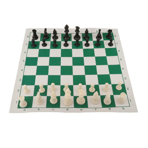 Portable Chess Set 20"x4" Chessboard with Storage Bag for Kids Adults Party
