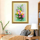Ribbon Embroidery Kit Diy Tulip Painting Kit Stamped Cross Stitch Colorful Life