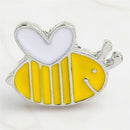 Cute 4PCS Enamel Animal Bee Brooch Pin Shirt Collar Pin Badge Corsage Jewelry 3C