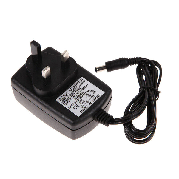 AC 100-240V Converter Adapter DC 9V 2A Charger Switching Power Supply UK Plug