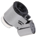 50X Handheld Mini Pocket Microscope Loupe Jeweler Magnifier with LED Light