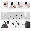 Adjustable Cable Clips Adhesive Nylon Wire Clamps Black 50 Pcs R2M9