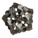 Crystal Rhinestone Button Buckle DIY Applique Patch For Sweater Coat Decor