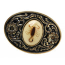 Western Belt Buckle Classic Metal Belt Buckle for Men Women