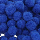 500Pcs Vibrant Colours Fluffy Small Craft Pompoms 18mm Blue