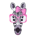 23cmTshirt patch Diy Zebra head pattern iron on for clothing transfer printing3C