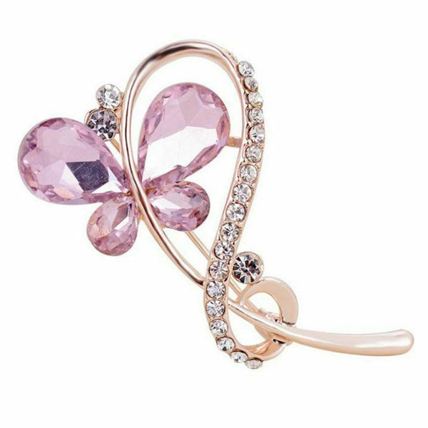 1 x Brooch Creative Butterfly Modeling Design Woman Alloy Brooches Clothes  P7V8