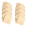 20pcs Blank Wood Plaque Unfinished Wooden Cutout Shapes Crafts Card Making 9x9cm