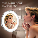 10x 360 Rotary Magnification Magnifying Makeup Mirror LED Fill Light Lighting