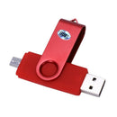 USB Mini Memory Stick 32GB USB 2.0 Memory Flash Drive OTG for Handy PC Red