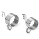 2pcs Knitting Tool Kit Finger Wear Yarn Spring Guide Needle Thimble Ring Set DIY