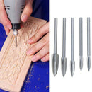 5PCS /Set Wood Carving And Engraving Drill Bit Milling Root Cutter Carving Tools