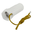 White Plastic Shell Magnetic Water Flow Switch w Inner Outer Thread