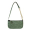 Alligator Pattern Handbag Tote Women Leather Underarm Shoulder Bag (Green)