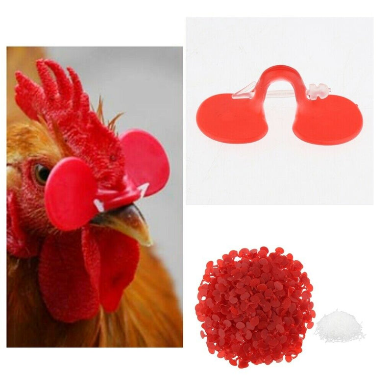 500Pieces Chicken Peepers Poultry Blinders Eye Glasses Chicken 5.5cm