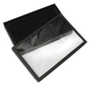 100 Jewelry Ring Display Organizer Case Tray Holder Earring Velvet Storage dfg