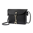 Simple PU Women Casual Shoulder Bags Pure Messenger Phone Handbag/Black A
