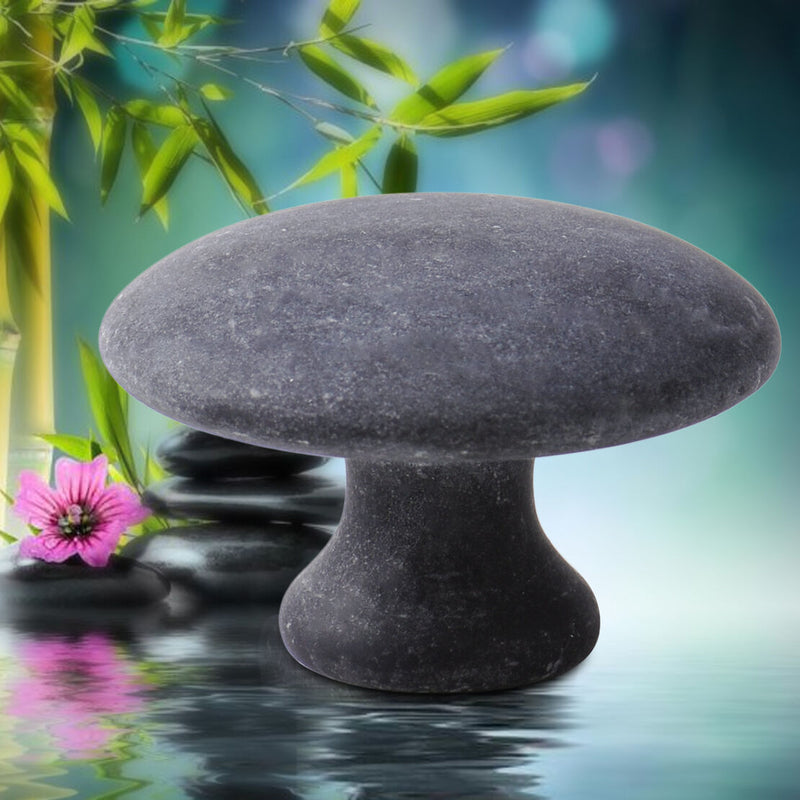 Natural Black Healthy Mushroom Ore Stone Needle Spa Tool Full Body Cure Massager
