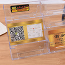 8 Pocket Desktop Business Card Holder Clear Acrylic Countertop Stand Display FT