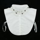Removable Embellished Faux Collar Bib False Collar Lace Cotton Half Shirts