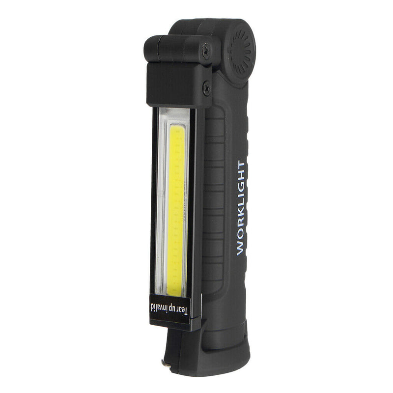 Flip Rechargeable COB LED Magnetic Flashlight / Work Light - Light Torch 3 Modes