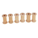 100 Pieces Wooden Empty Spools for Wire Thread Bobbins Cord Coils 15 x 13mm