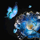 5D Diamond Painting Flower Butterfly Full Round Rhinestone Picture Decor