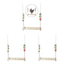 2x Chicken Ladder Swing Wooden Perch Funny for Chicken Large Birds Canary Macaws