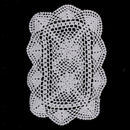 Hand Crochet Table Runner Doily White Lace Table Crochet Cotton Placemat Mat