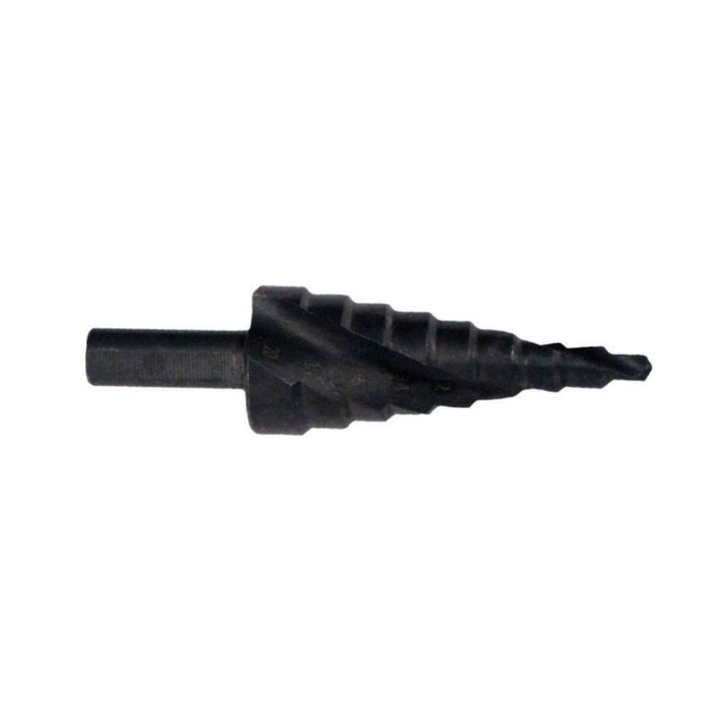 1* New Black Nitride Spiral Groove Triangle Shank Step Drill Bit Pagoda Drill