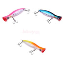 3Pcs Hard Fishing Lure Big Game Popper Lure Trolling Casting Top Water Baits