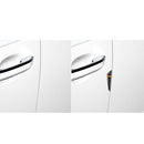 4x Tri Color Stripe Carbon Fiber Door Edge Anti-collision Strips for Audi