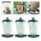 3-pack Outdoor Window Bird Feeder Food Dispenser Auto Feeding for Wild Birds