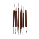 6pcs Clay Sculpting Wax Carving Pottery DIY Tools Shapers Polymer Modeling LJ
