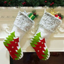 Creative Christmas Stockings Candy Socks Gifts Bag with Hanging Loops xmas  F1U7