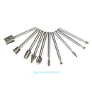 10Pcs HSS Rotary Burr Router Bits Set Milling Engraving Wood Working Cutter Tool
