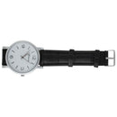 Business wristwatch crocodile Skin Quartz Man Watches Colour:Black D2S6
