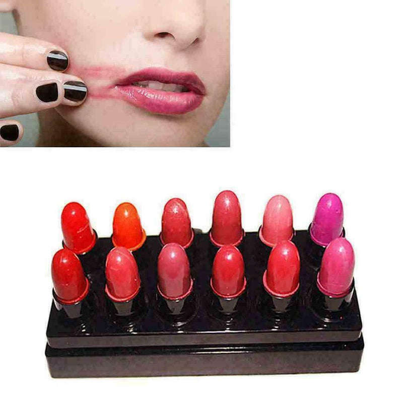 12 Color Lip balm Women Moisturizing Moisturizing Long Lipstick Makeup Last Z9G7